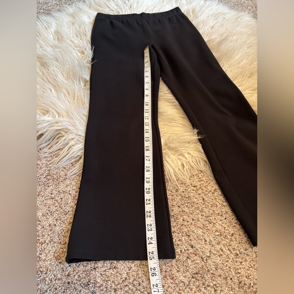 Marine Layer Black Kick Flare Pull On Cropped Pants Size M Like New - Picture 8 of 9